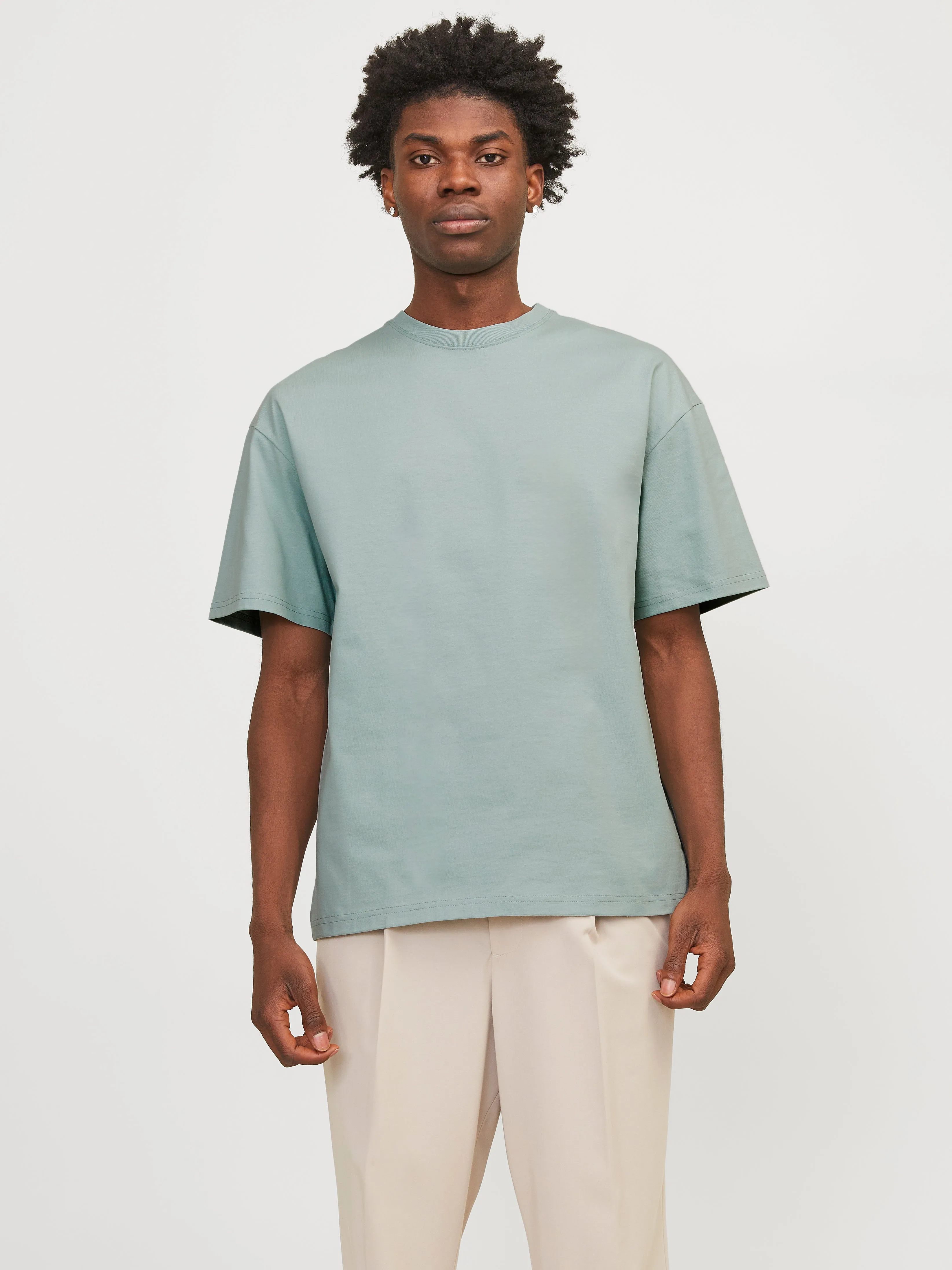 Camiseta Liso Cuello redondo | Azul intermedio | Jack & Jones®
