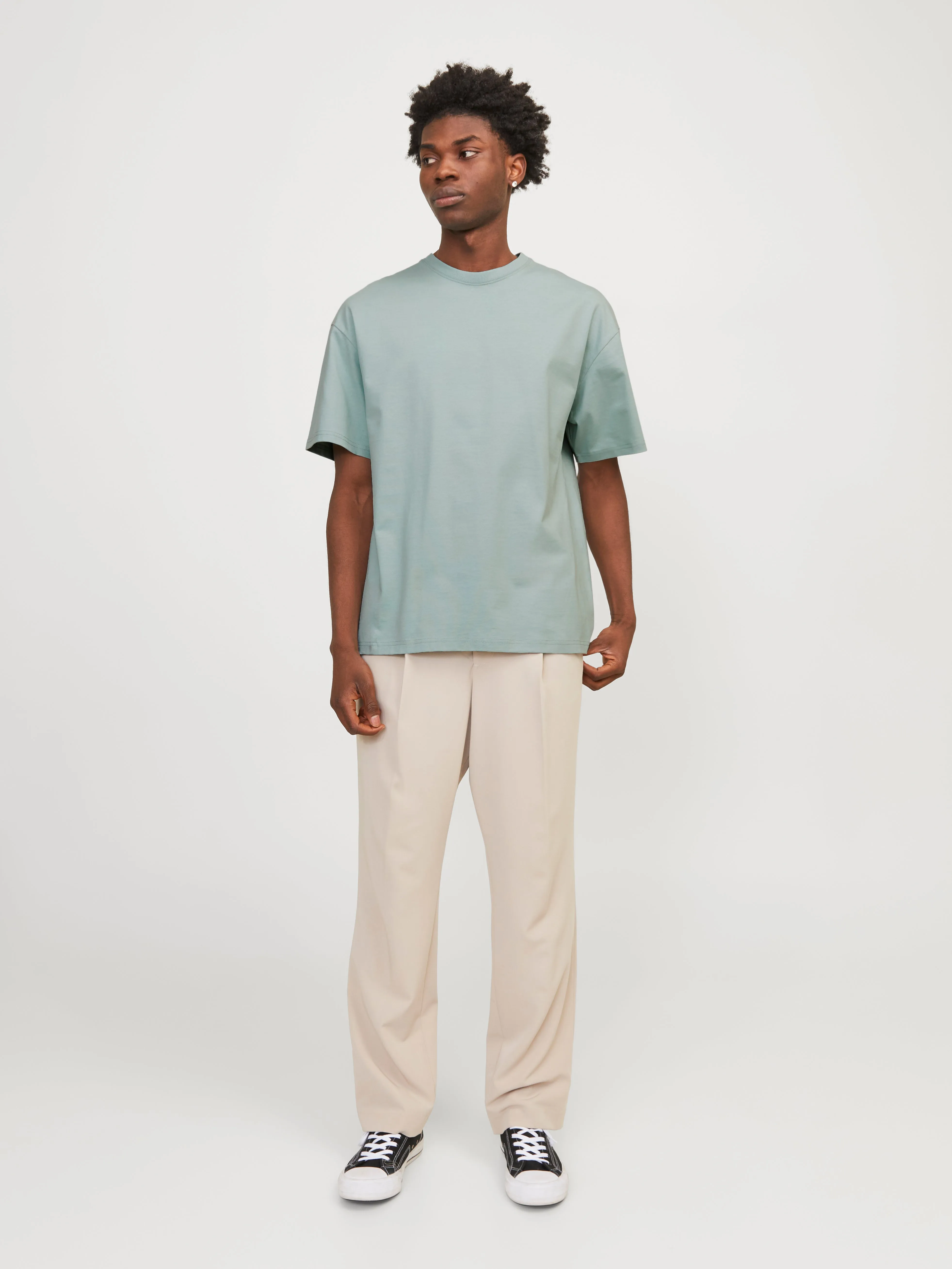 Camiseta Liso Cuello redondo | Azul intermedio | Jack & Jones®