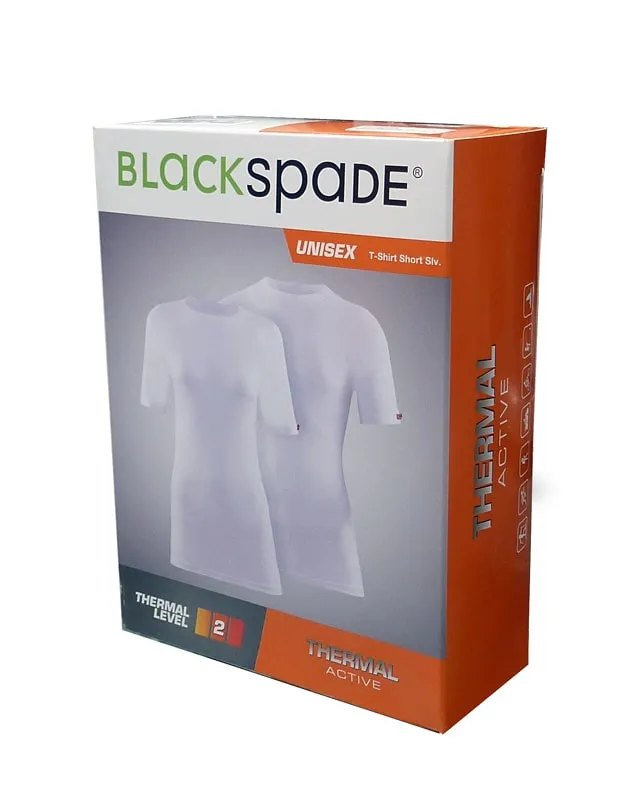 Camiseta M. Corta Térmica Blackspade blanco
