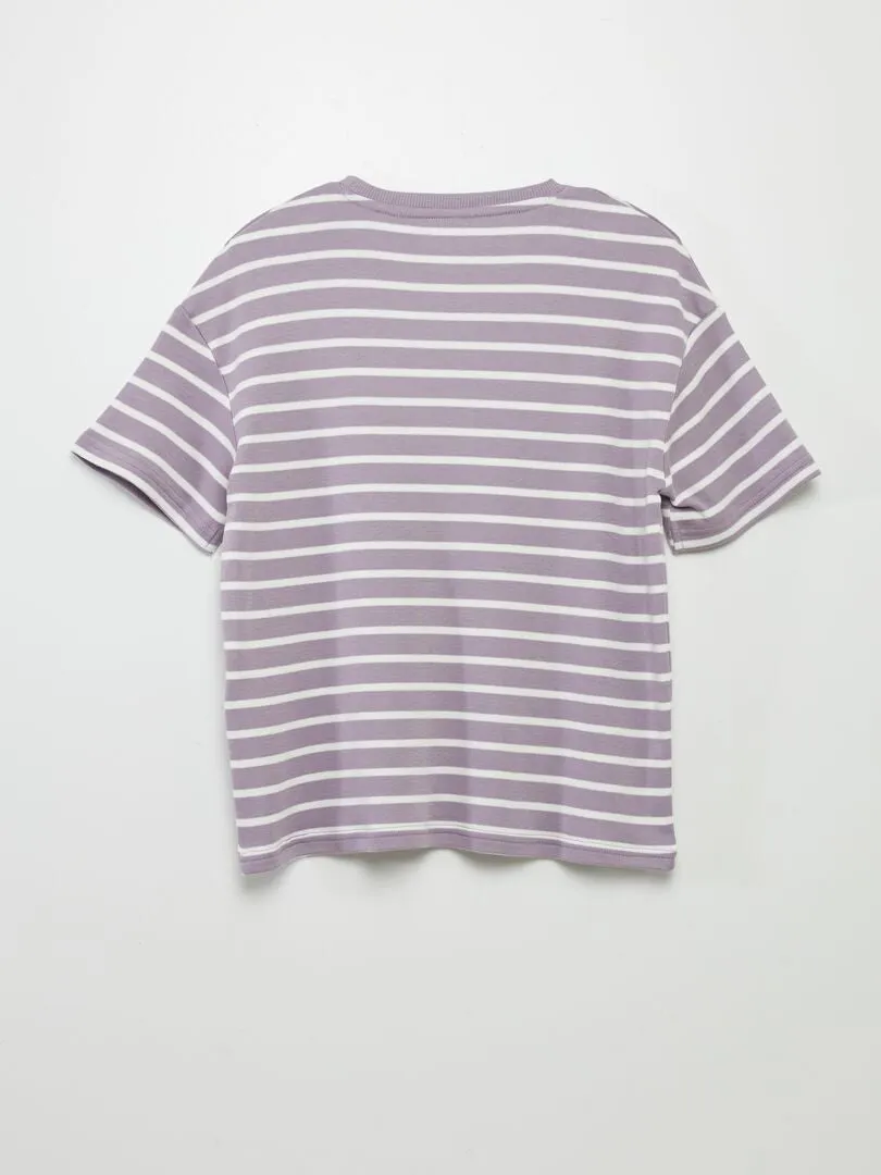 CAMISETA MARINERA  PURPURA