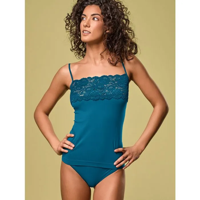 Camiseta mujer Focenza Caraco Balza 224 Petrolio