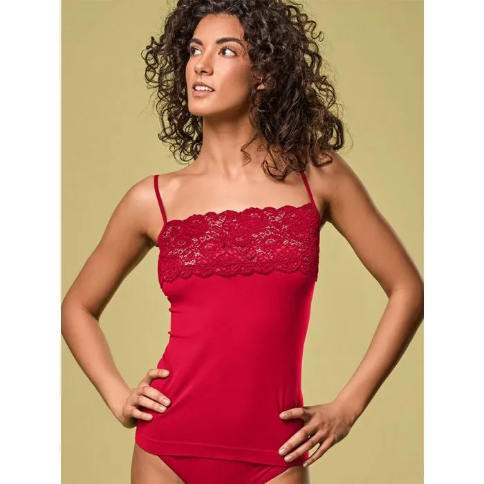 Camiseta mujer Focenza Caraco Balza 224 Rojo