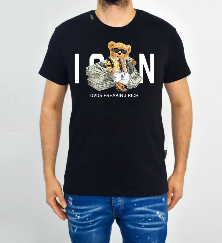 CAMISETA OVDS  21086RICH NEGRO