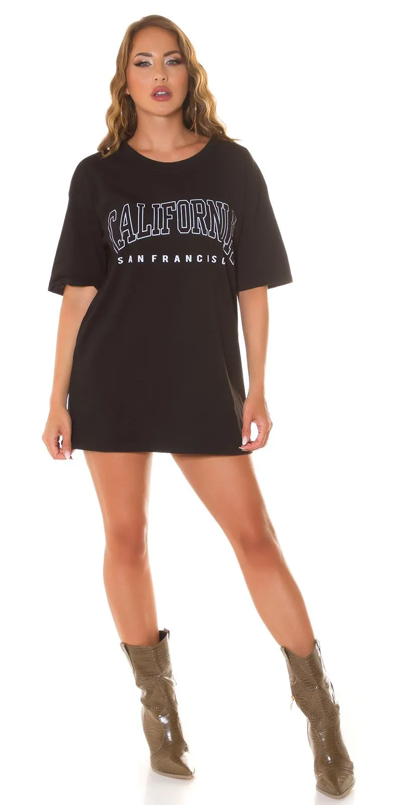 Camiseta oversize negro