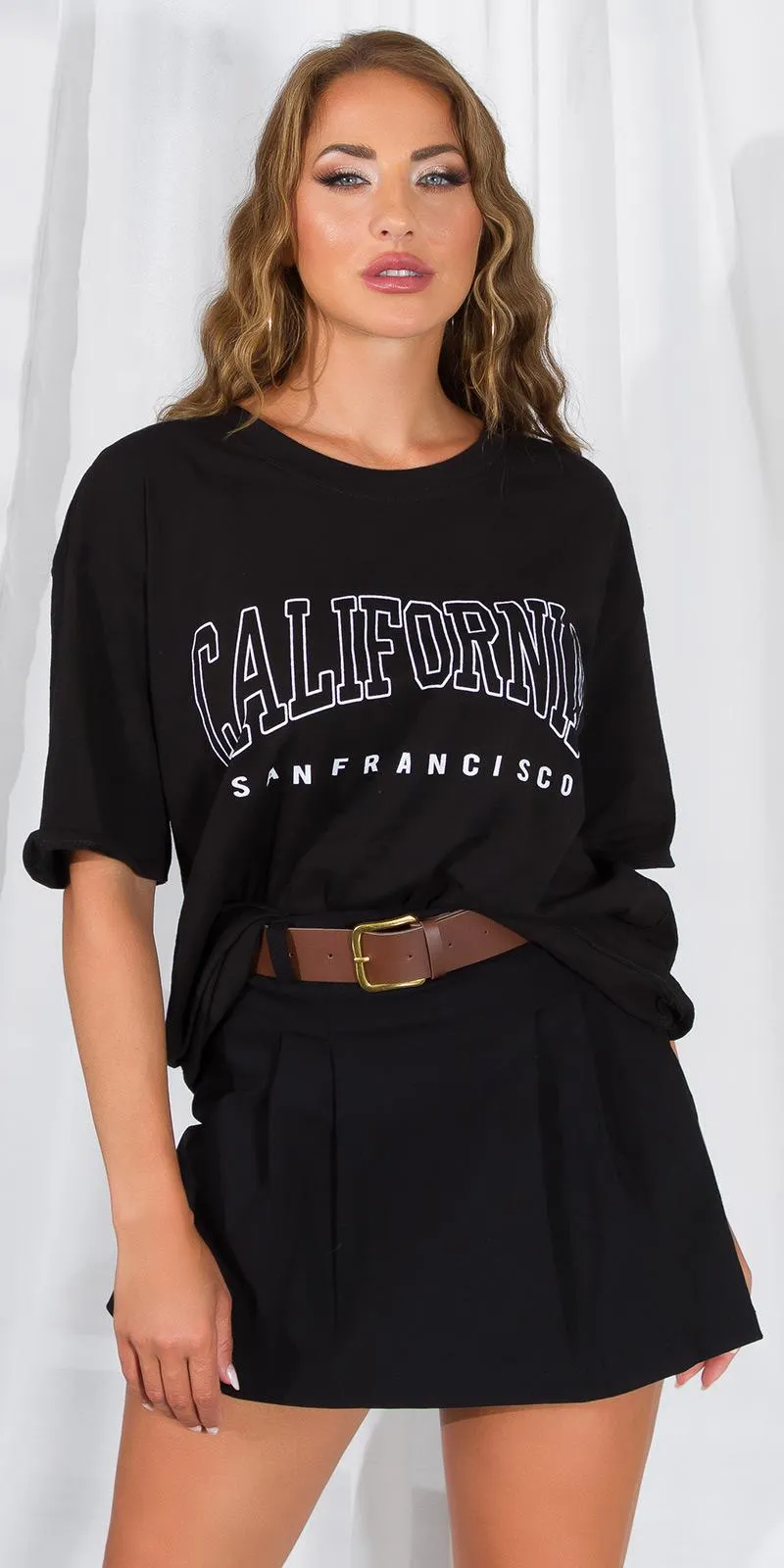 Camiseta oversize negro