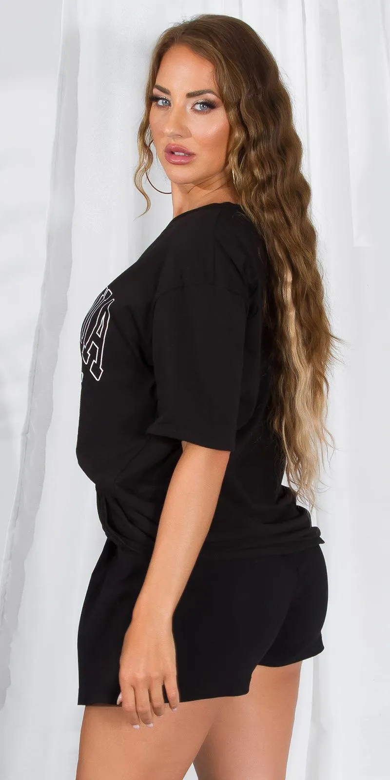 Camiseta oversize negro