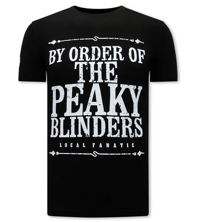 CAMISETA PEAKY BLINDERS HOMBRE  NEGRO