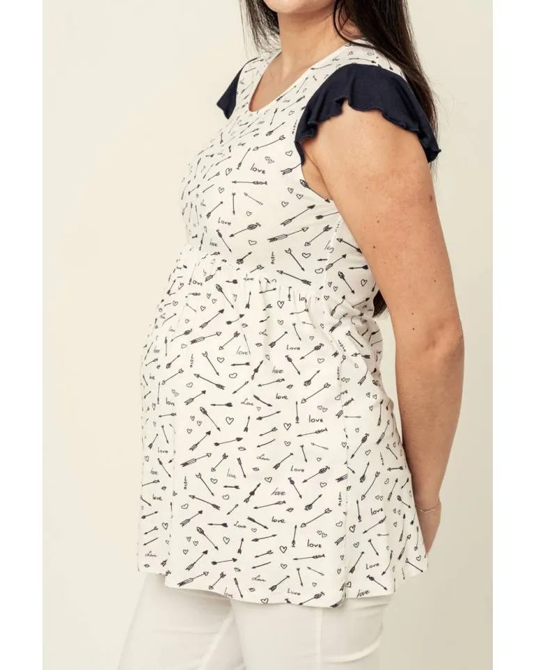 CAMISETA PREMAMA  JULIET FLECHAS