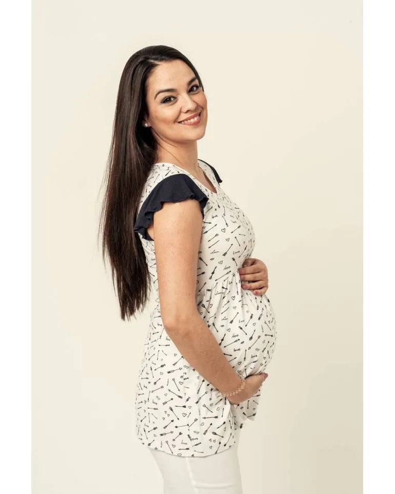 CAMISETA PREMAMA  JULIET FLECHAS