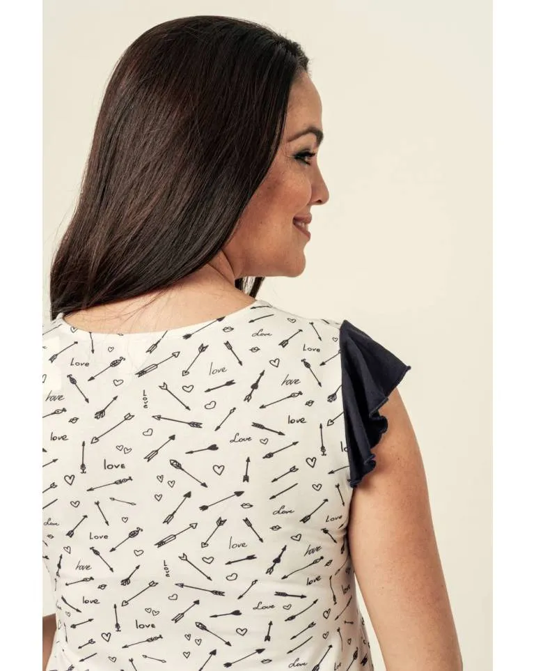 CAMISETA PREMAMA  JULIET FLECHAS