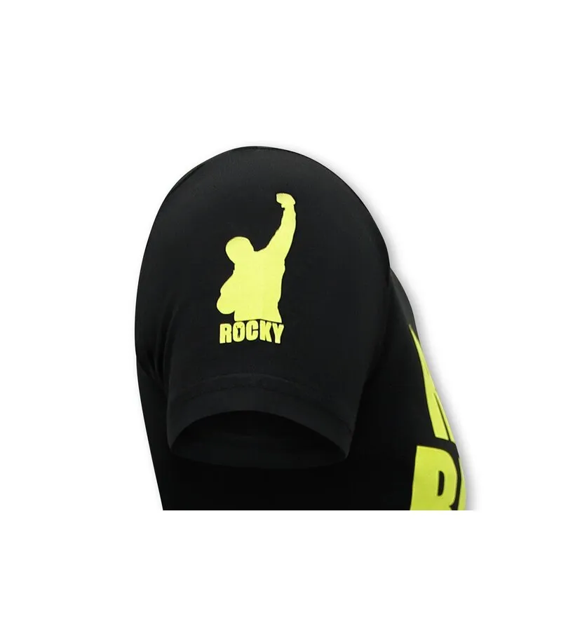 CAMISETA ROCKY BALBOA HOMBRE  NEGRO