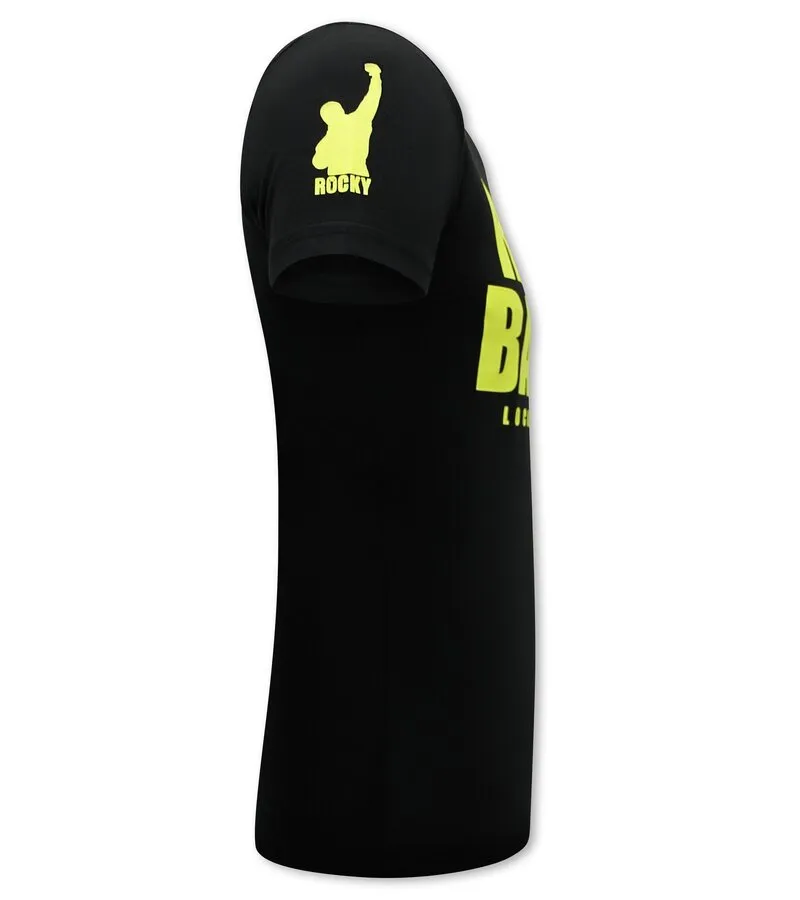 CAMISETA ROCKY BALBOA HOMBRE  NEGRO