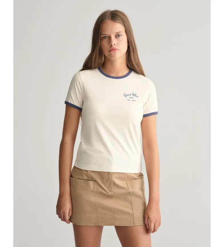 Camiseta Script Graphic blanco
