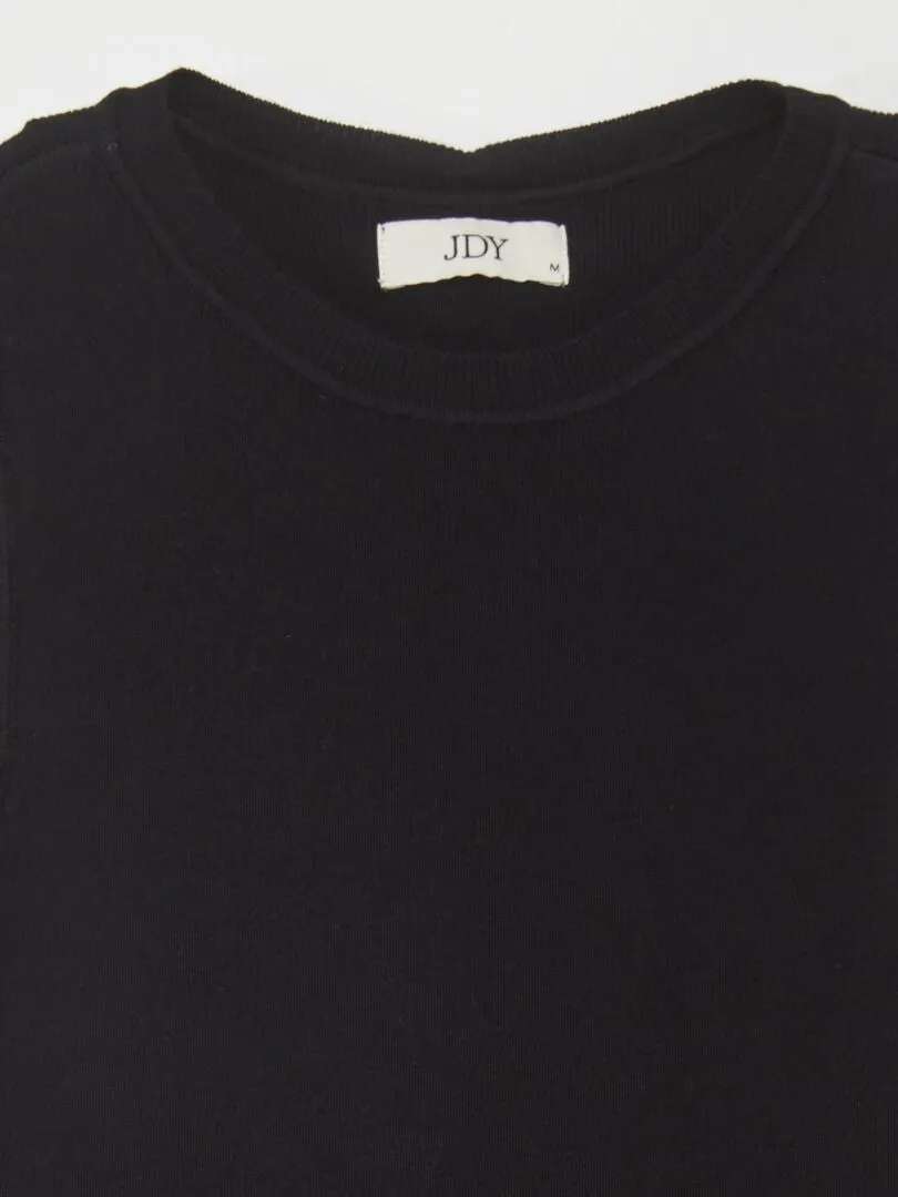 CAMISETA SIN MANGAS  NEGRO