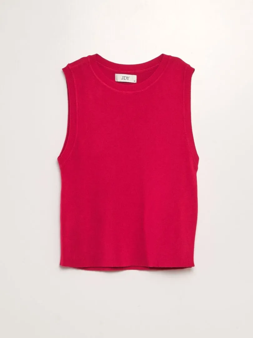 CAMISETA SIN MANGAS  ROJO