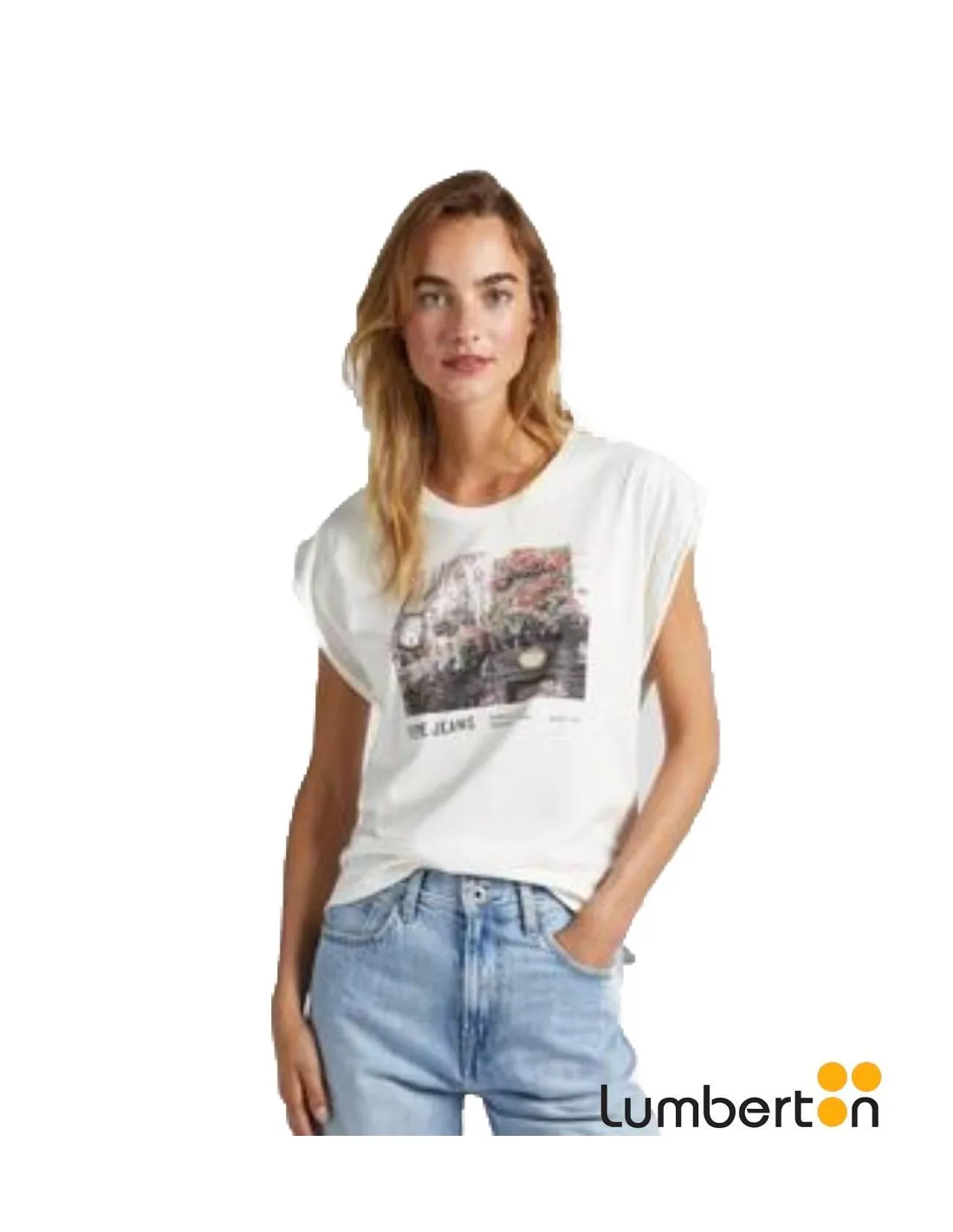 Camiseta S/M Beig Dibujo CORALINE