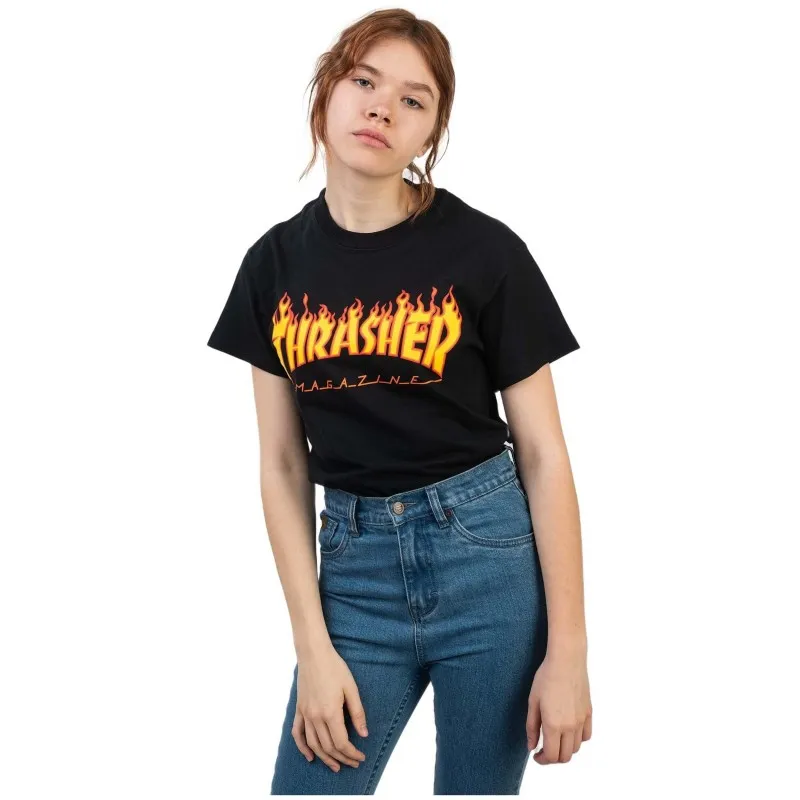 Camiseta Thrasher Flame Logo Tee