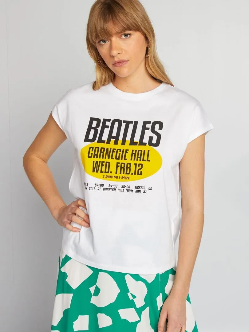 CAMISETA 'THE BEATLES'  BLANCO
