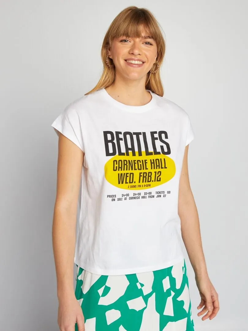 CAMISETA 'THE BEATLES'  BLANCO