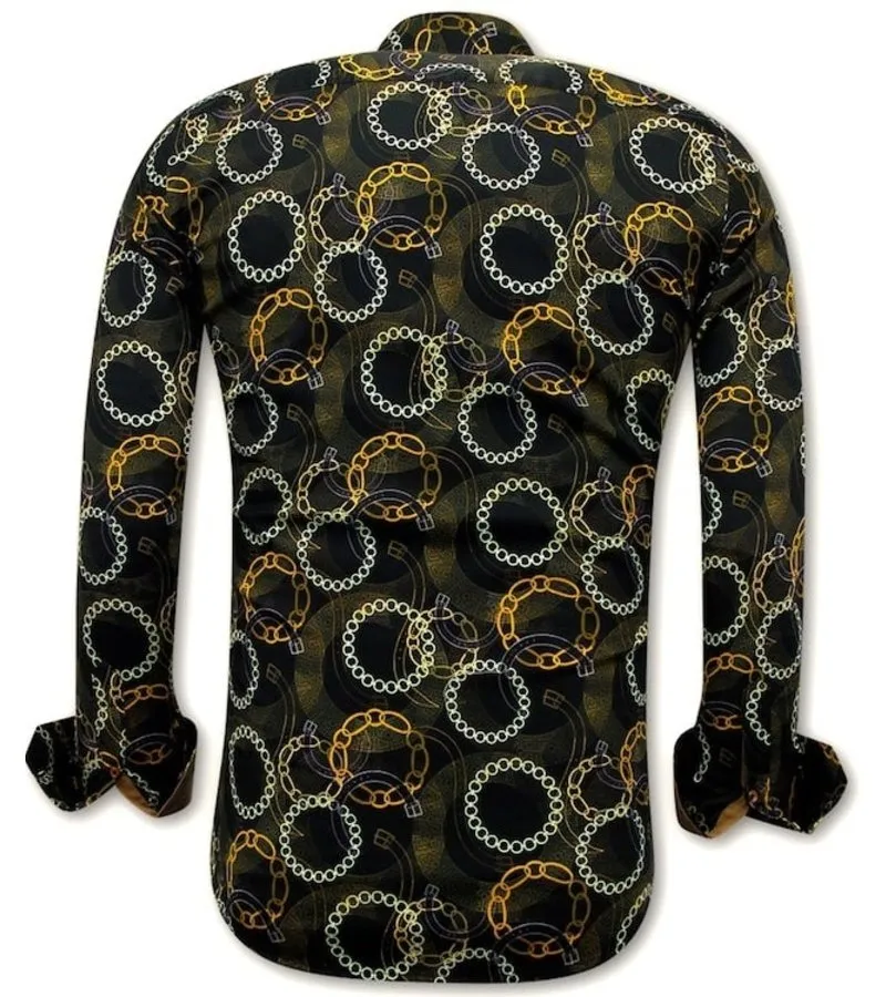 CAMISETAS EXCLUSIVAS HOMBRE  3078NW  NEGRO