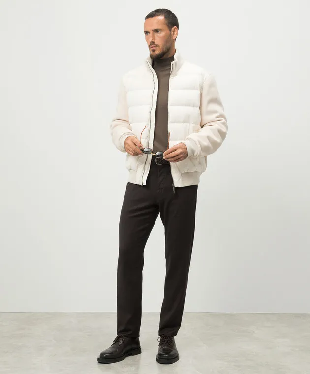 Canali Brown pants made of wool