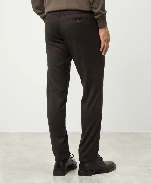 Canali Brown pants made of wool