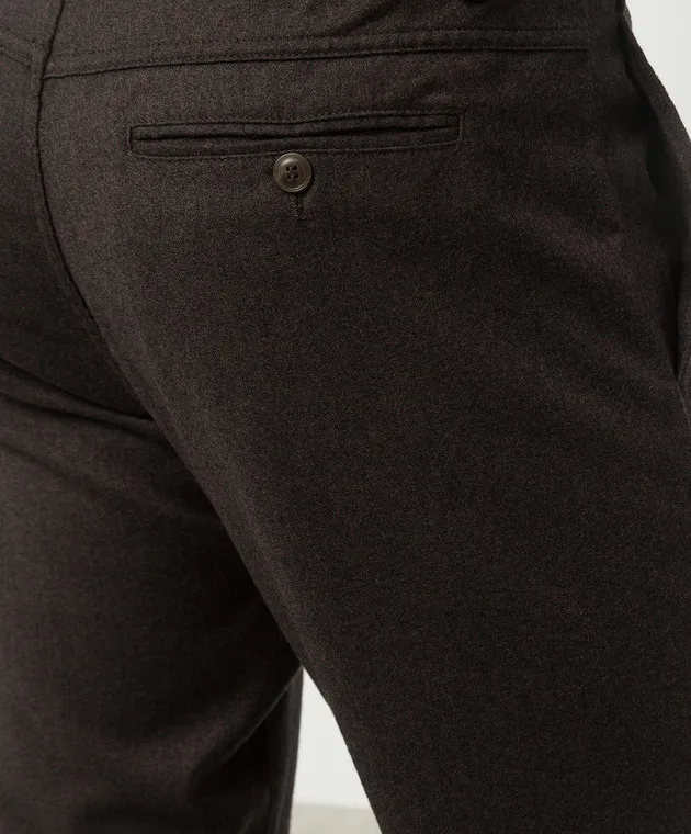 Canali Brown pants made of wool