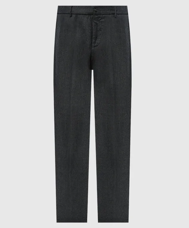 Canali Gray pants made of wool