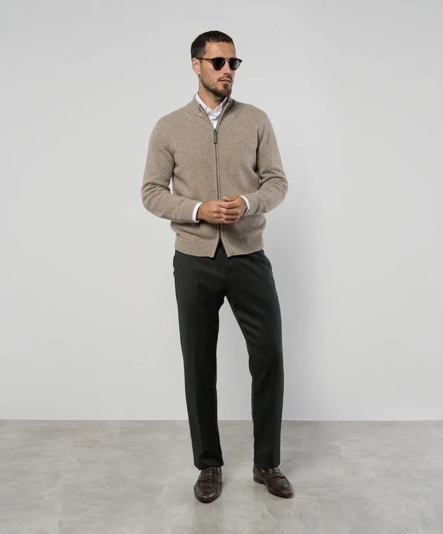 Canali Gray pants made of wool