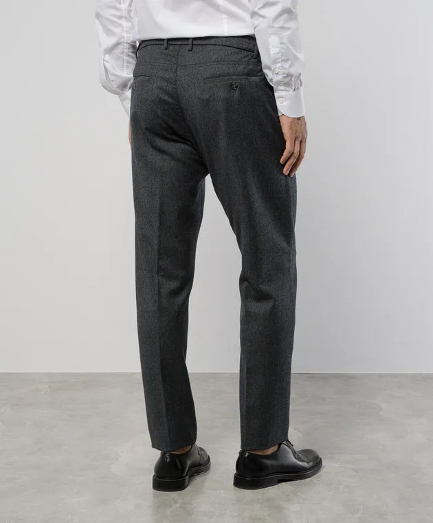 Canali Gray pants made of wool