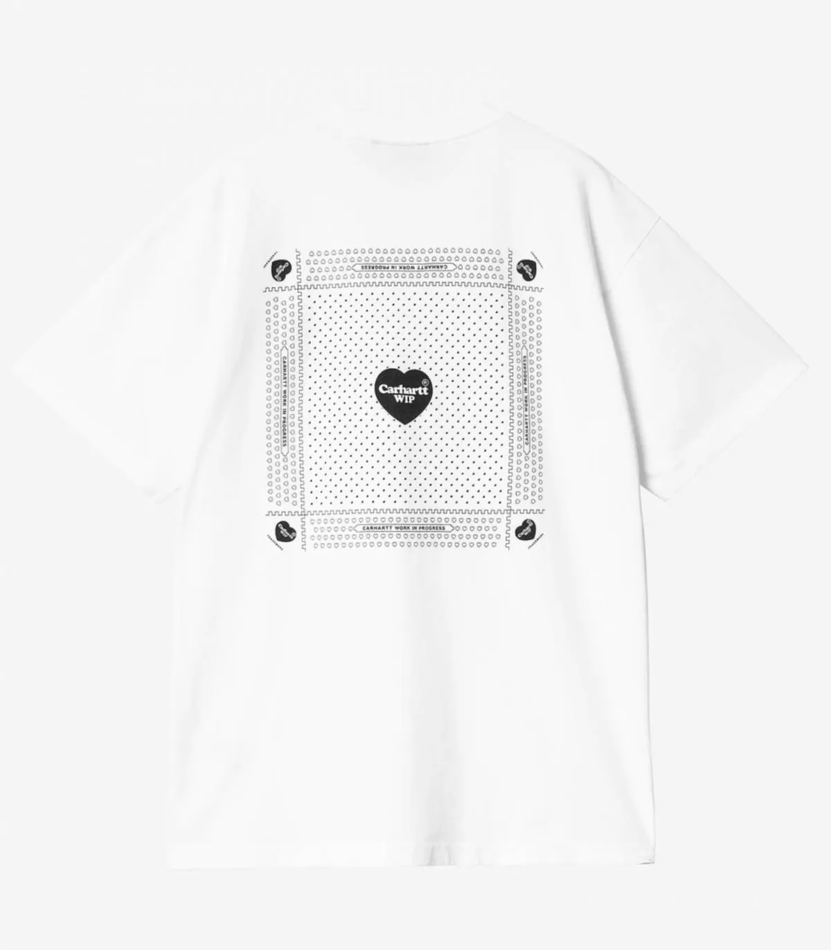 CARHARTT WIP  CAMISETA PARA HOMBRE BLANCA  HEART BANDANA T