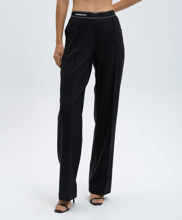 Casablanca Black pants with wool