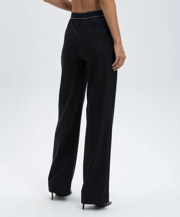 Casablanca Black pants with wool