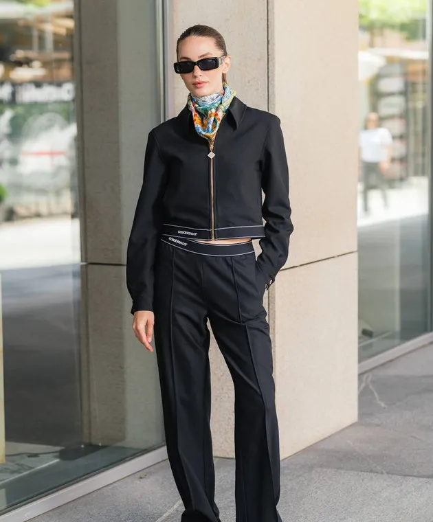 Casablanca Black pants with wool