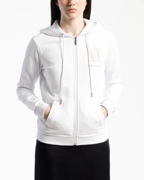 Chaqueta con capucha Armani Exchange 8NYM21 Blanco
