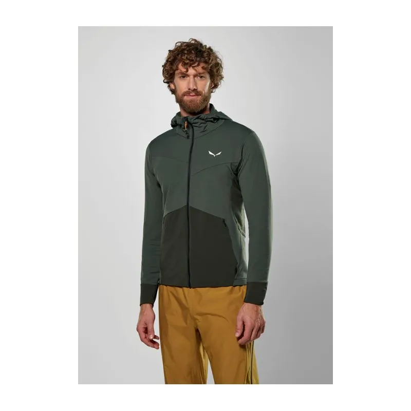 Chaqueta con capucha para hombre Salewa PUEZ AM/DST HD JKT (oliva oscuro)