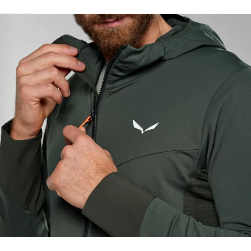 Chaqueta con capucha para hombre Salewa PUEZ AM/DST HD JKT (oliva oscuro)