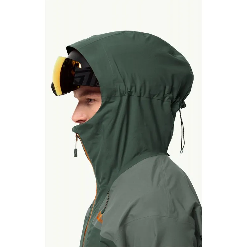 Chaqueta de esquí de travesía Hardshell para hombre JACK WOLSKINS ALPSPITZE TOUR 3L JKT (Negro oliva)