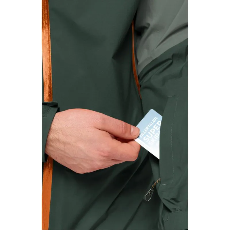 Chaqueta de esquí de travesía Hardshell para hombre JACK WOLSKINS ALPSPITZE TOUR 3L JKT (Negro oliva)