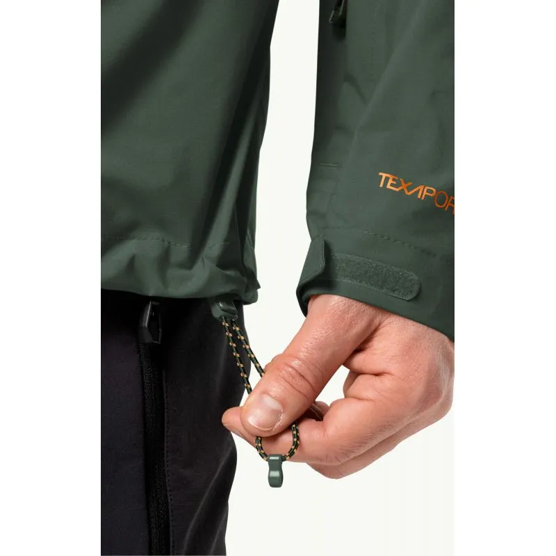 Chaqueta de esquí de travesía Hardshell para hombre JACK WOLSKINS ALPSPITZE TOUR 3L JKT (Negro oliva)
