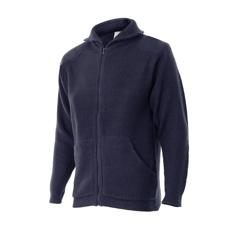 Chaqueta de punto con cremallera y cuello alto VE102