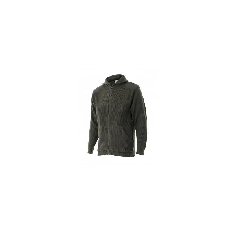 Chaqueta de punto con cremallera y cuello alto VE102