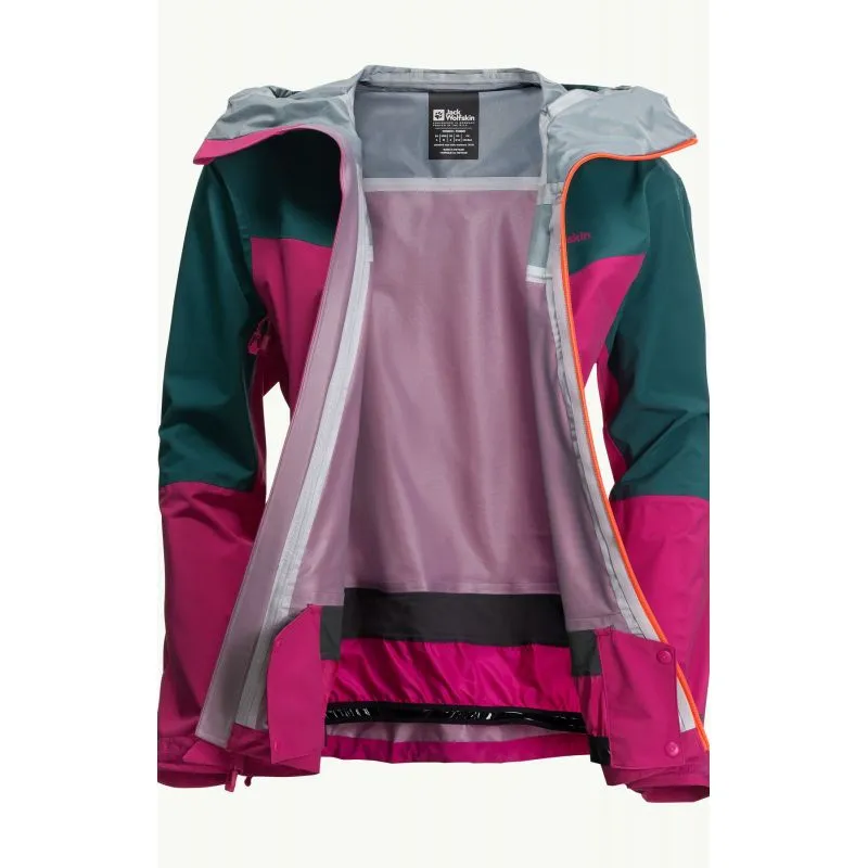 Chaqueta esquí de travesía JACK WOLSKINS ALPSPITZE TOUR 3L JKT Mujer (New Magenta)