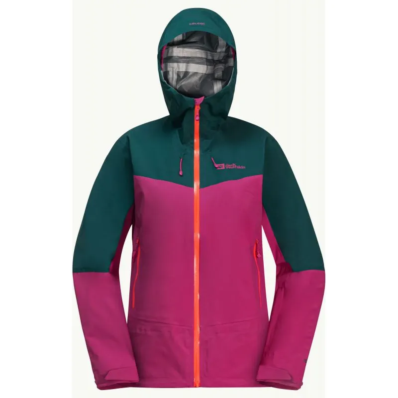 Chaqueta esquí de travesía JACK WOLSKINS ALPSPITZE TOUR 3L JKT Mujer (New Magenta)