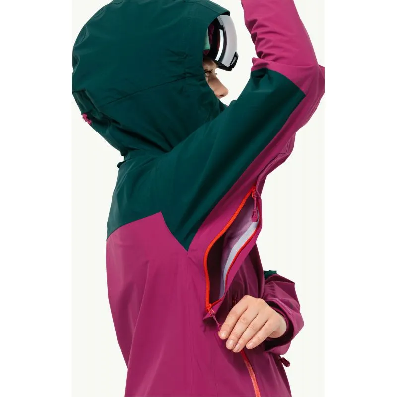 Chaqueta esquí de travesía JACK WOLSKINS ALPSPITZE TOUR 3L JKT Mujer (New Magenta)