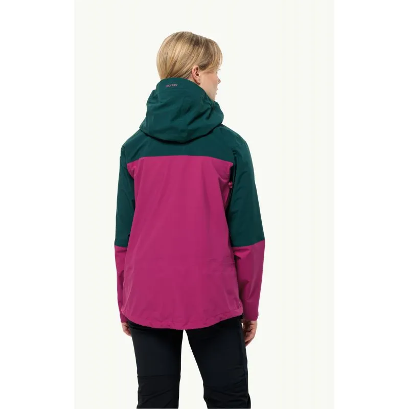 Chaqueta esquí de travesía JACK WOLSKINS ALPSPITZE TOUR 3L JKT Mujer (New Magenta)