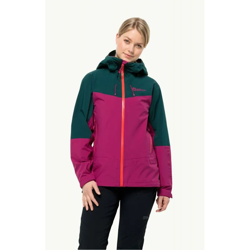 Chaqueta esquí de travesía JACK WOLSKINS ALPSPITZE TOUR 3L JKT Mujer (New Magenta)