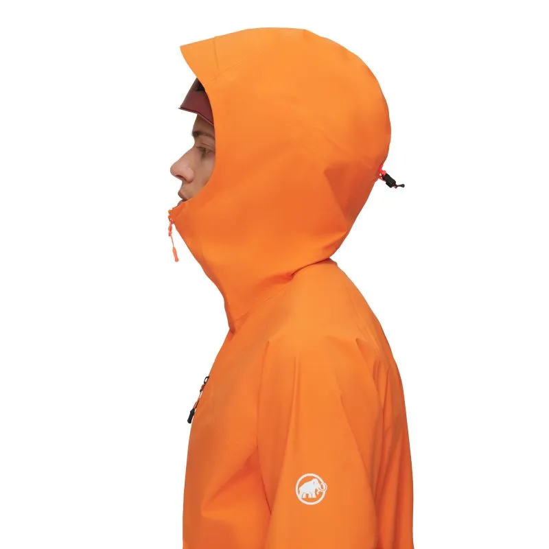 Chaqueta Hardshell para hombre Mammut Chaqueta con capucha Taiss HS para hombre (mandarina oscuro)