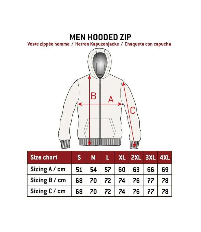 CHAQUETA HOMBRE NEGRA MANGAS GRISES CREMALLERA Y CAPUCHA HOSTILE GREY HYRAW W23M12
