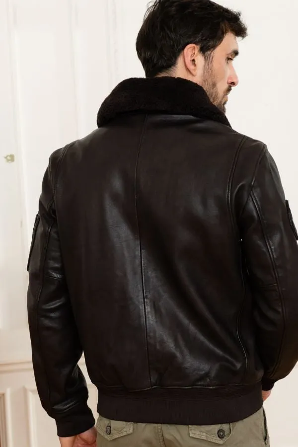 Chaqueta Hombre Patrouille De France Athos Alpha Brown
